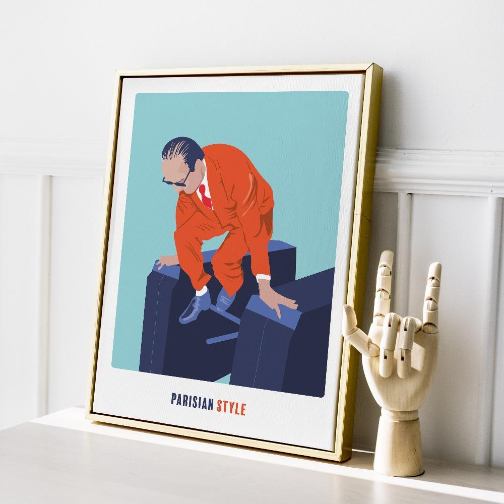 PIPLET PAPER AFFICHE ILLUSTRATION JACQUES CHIRAC